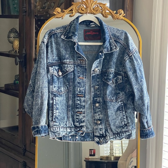 Rolling Stones 100% Cotton Acid Wash Denim Jacket - Picture 2 of 12